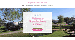 Desktop Screenshot of magnoliafarmsrvpark.com