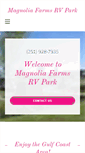 Mobile Screenshot of magnoliafarmsrvpark.com